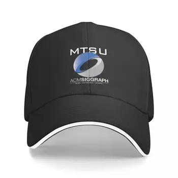 MTSU ACM SIGGRAPH Beyaz Harfler beyzbol şapkası| - F - / Kapaklar Dağcılık Şapka Erkek Kadın